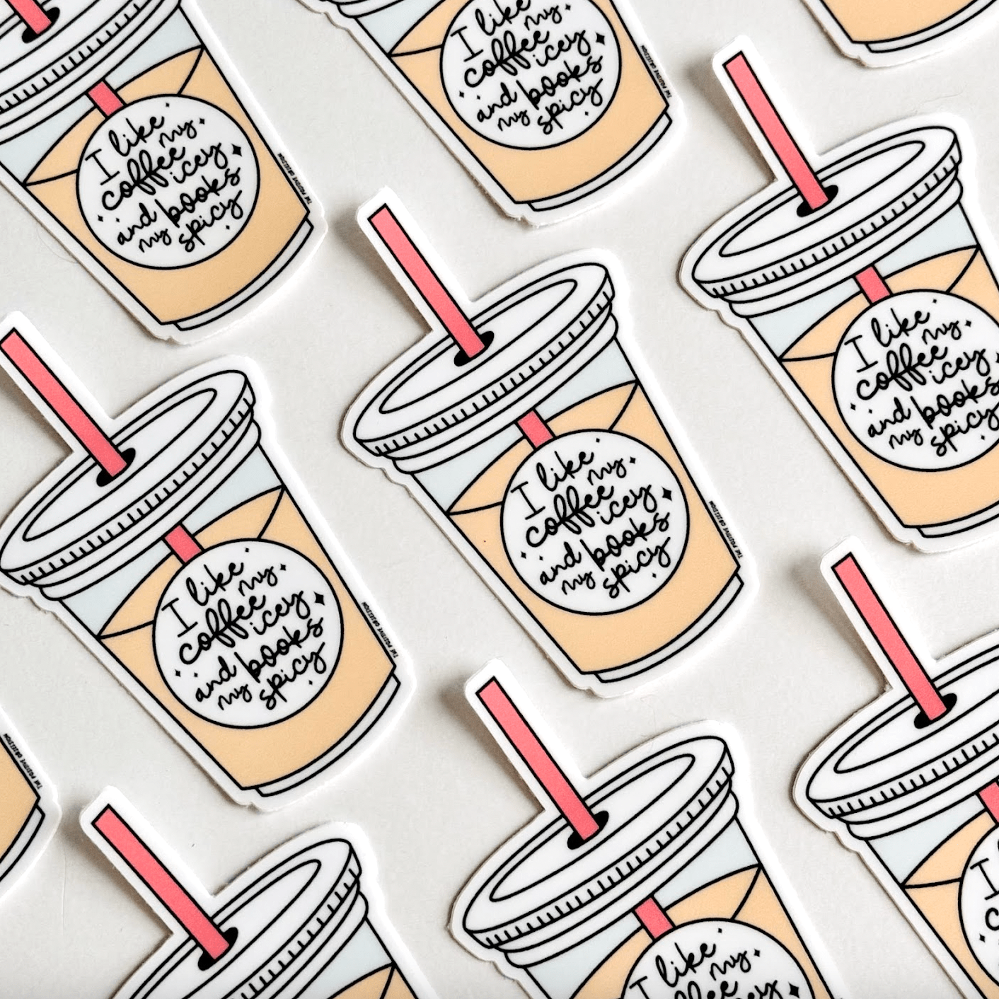 Coffee & Books Sticker - vibeboxshop