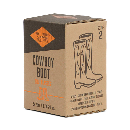 Cowboy Boot Shot Glasses, Set Of 2 - vibeboxshop