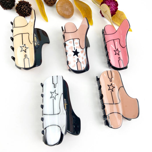 Cowgirl Boot Hair Clips - vibeboxshop
