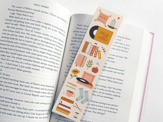 Cozy Vibes Laminated Bookmark - vibeboxshop