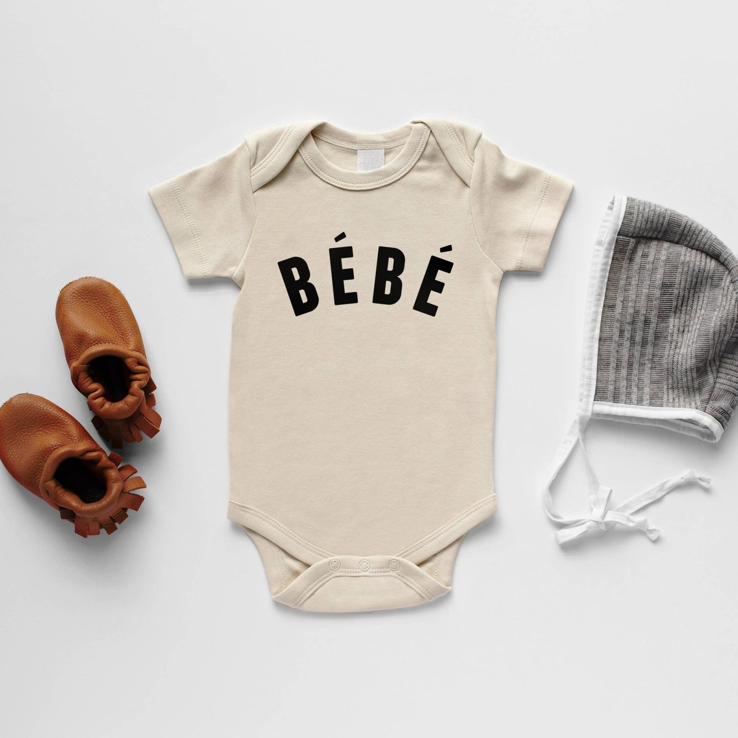 Cream Bébé Organic Baby Onesie - vibeboxshop