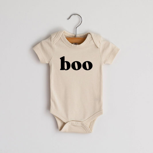 Cream Boo Organic Baby Bodysuit - vibeboxshop
