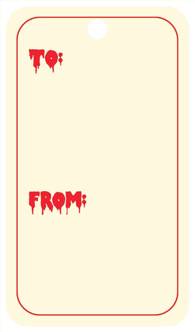 Creepy Santa Gift Tags - vibeboxshop