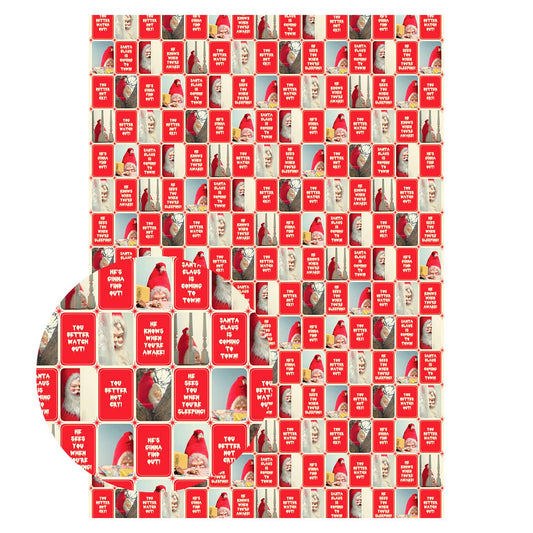 Creepy Santa Mixed Gift Wrapping Paper Set: Roll of 3 Sheets - vibeboxshop