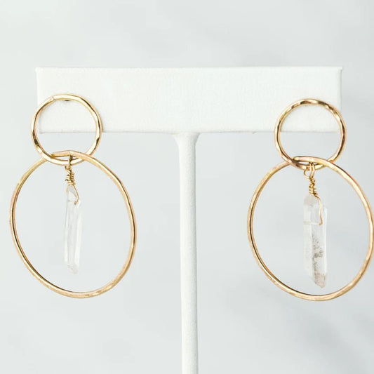Crystal Goddess Hoops - vibeboxshop