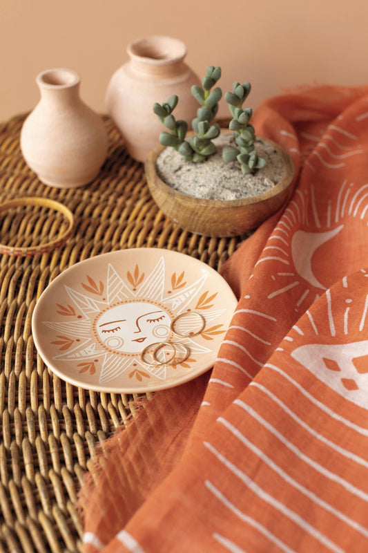 Danica Studio Soleil Sun Shaped Ceramic Trinket Tray - vibeboxshop