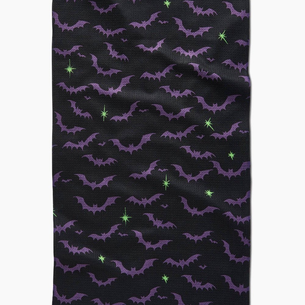 Dark Night Bats Tea Towel - vibeboxshop