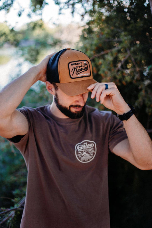 Desert Nomad Curved Trucker - vibeboxshop