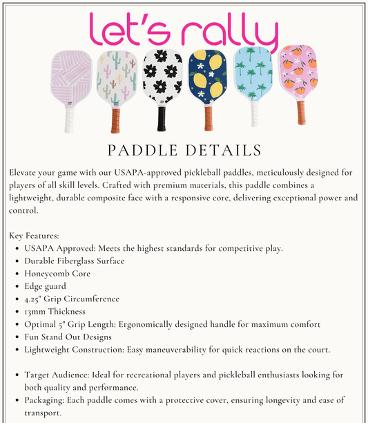 Desert Oasis Pickleball Paddle - vibeboxshop