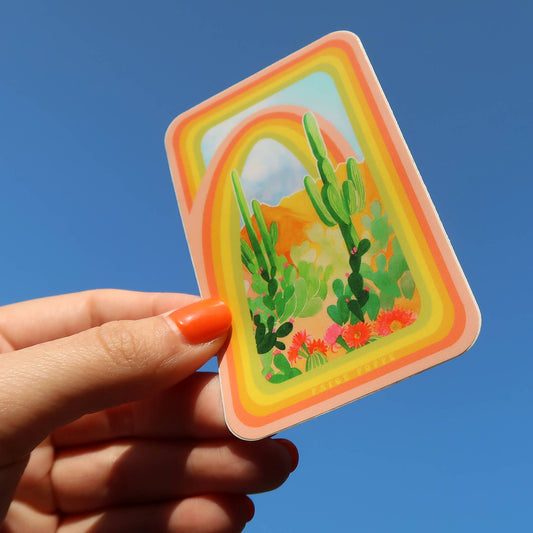 "Desert Rainbow" Sticker - vibeboxshop
