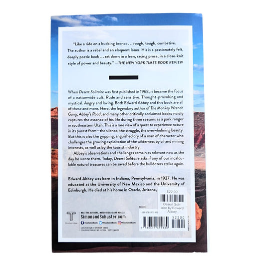 Desert Solitaire by Edward Abbey - vibeboxshop