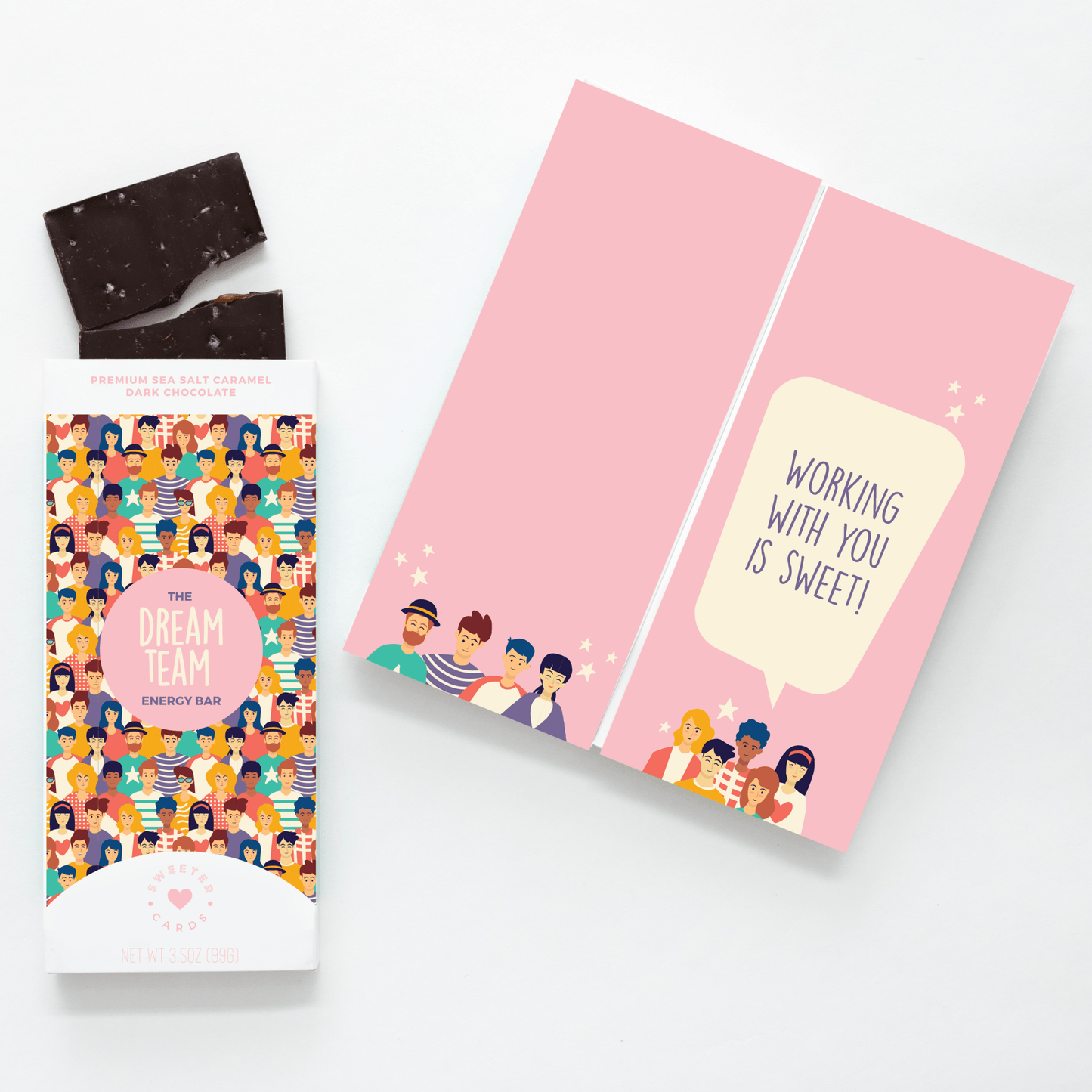 Dream Team Corporate Gift with Chocolate Bar Inside - vibeboxshop