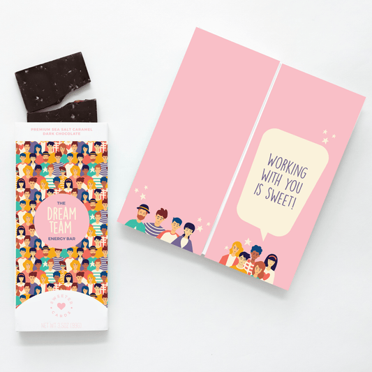 Dream Team Corporate Gift with Chocolate Bar Inside - vibeboxshop