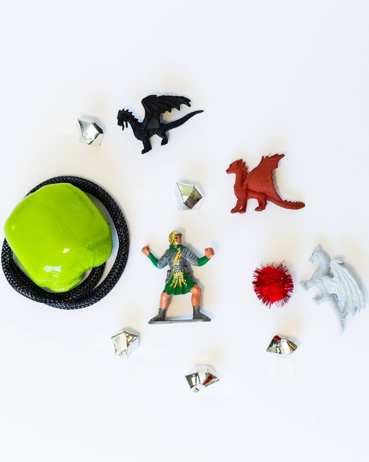 Knights and Dragons Tiny Play Dough Kit