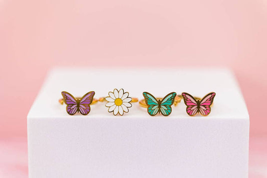 Enamel Spinner Rings - vibeboxshop