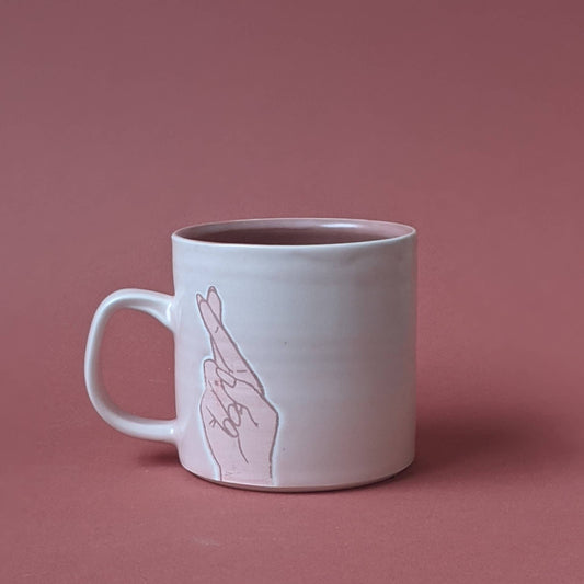 Essential Fingers Crossed Mug - vibeboxshop