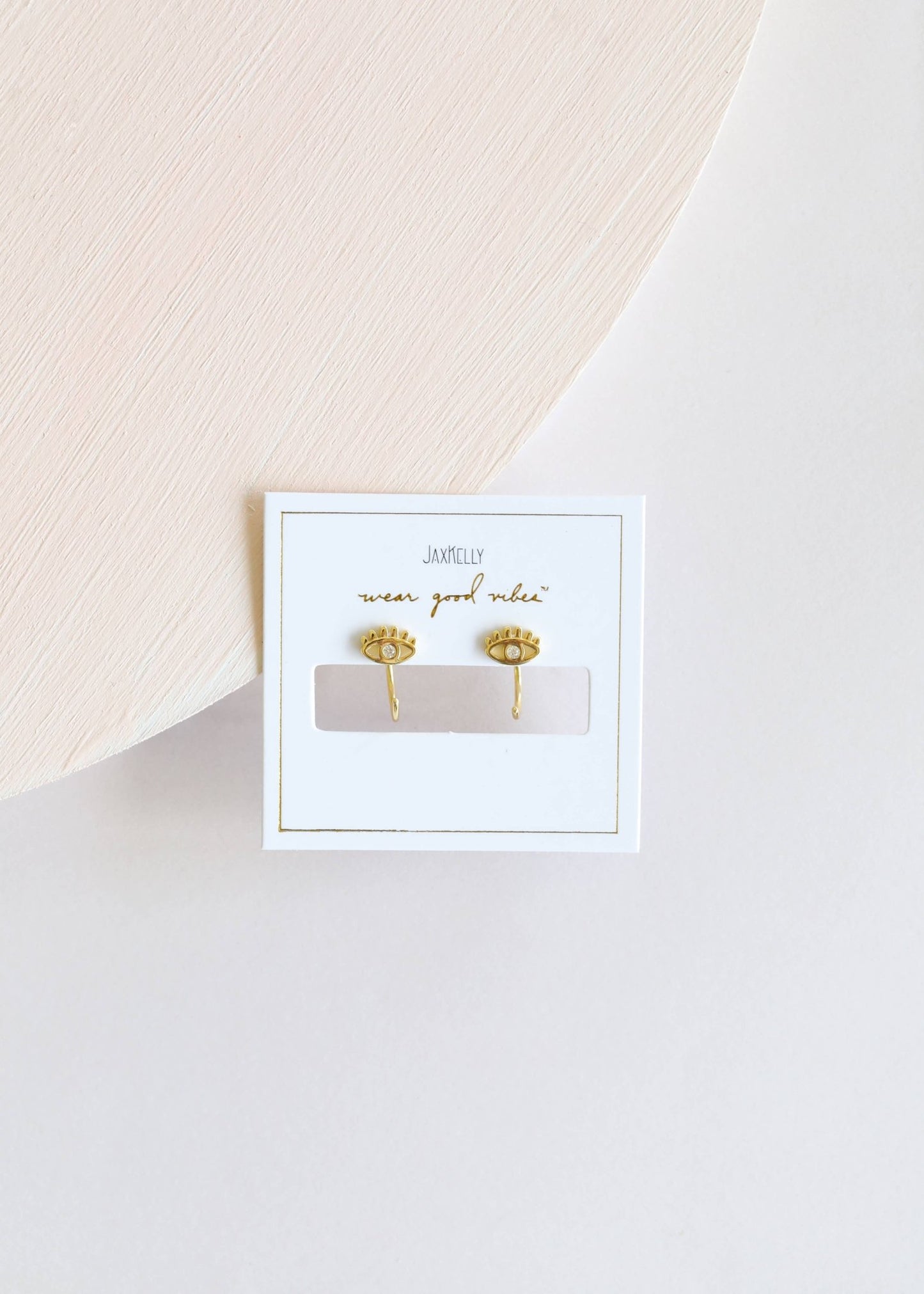 Evil Eye Huggie Earrings - vibeboxshop