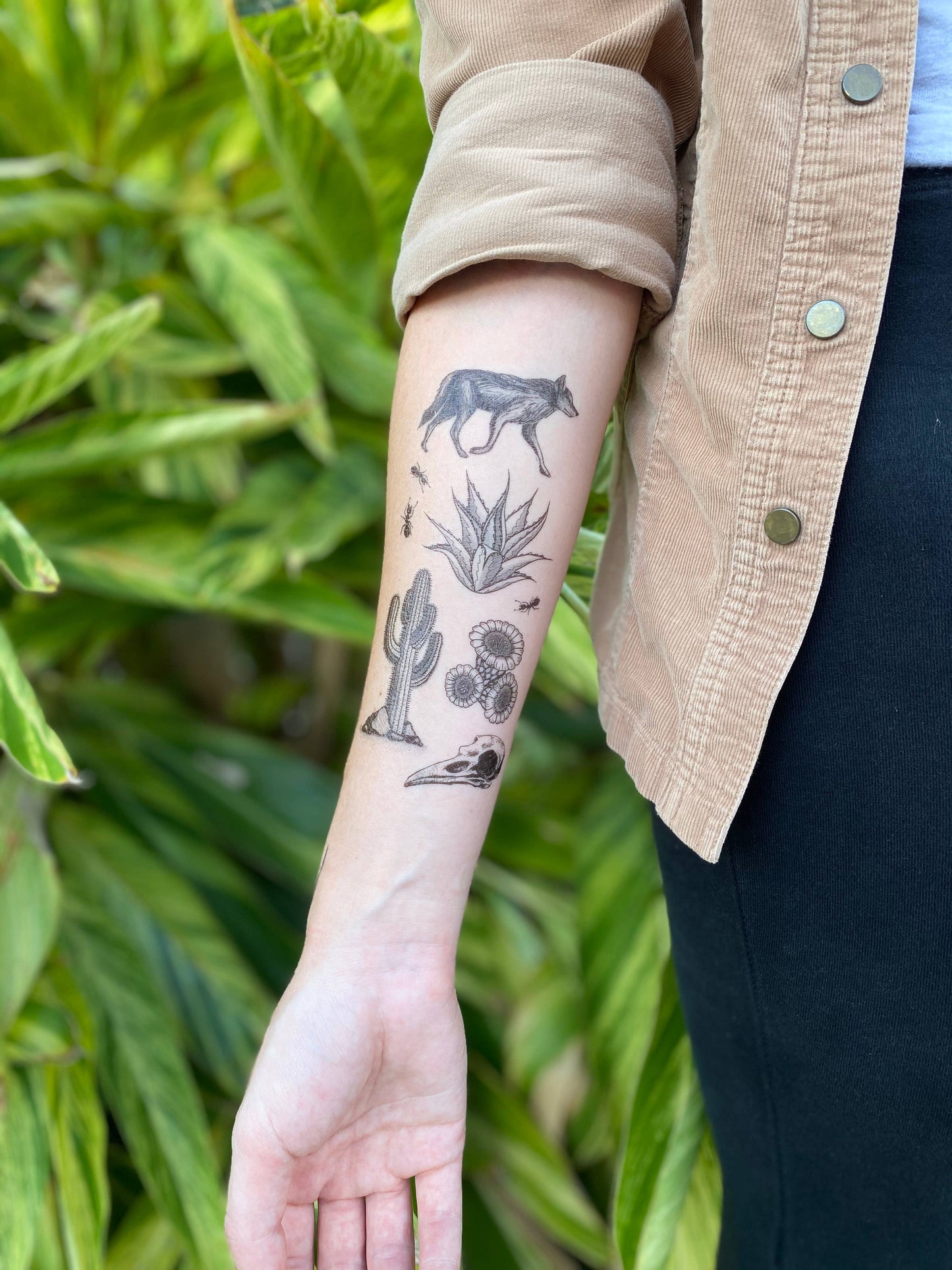Desert Wild Temporary Tattoo: 1-Pack