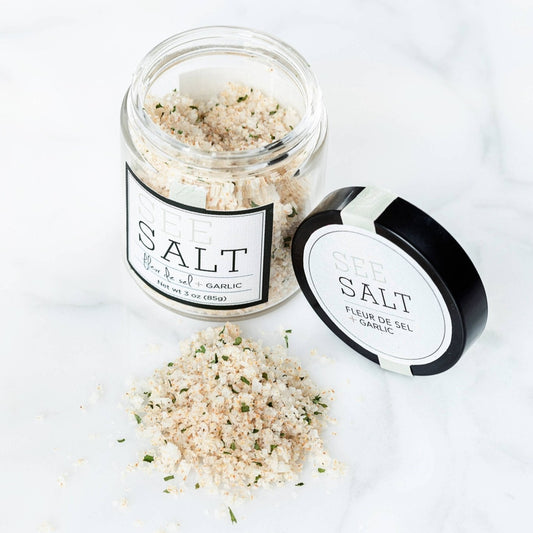 Fleur de Sel Sea Salt + Roasted Garlic - vibeboxshop