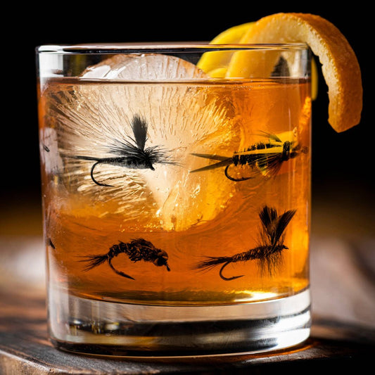 Fly Fishing Whiskey Glass - vibeboxshop