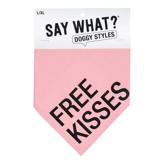 Free Kisses Large / X - Large Dog Bandana - vibeboxshop