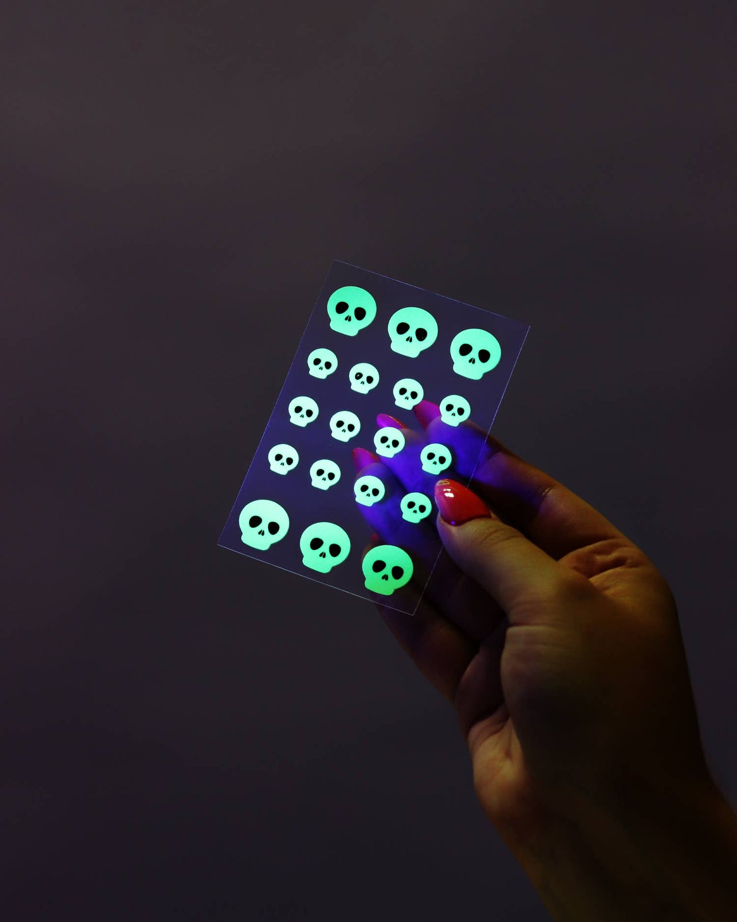 Glow in the Dark Skulls Hydrocolloid Pimple Patches - vibeboxshop