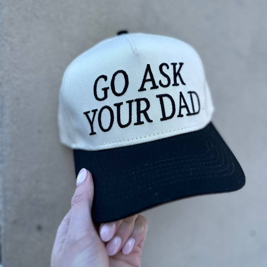 Go Ask Your Dad Trucker Hat - vibeboxshop