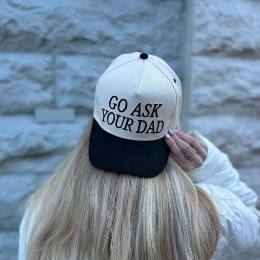 Go Ask Your Dad Trucker Hat - vibeboxshop