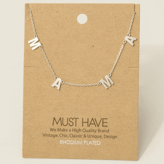 Gold Dipped Mama Charm Necklace - vibeboxshop