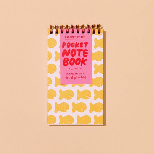 Goldfish Crackers Spiral Pocket Notebook - vibeboxshop