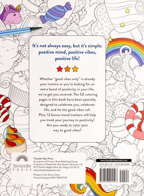 Good Vibes Coloring by Editors of Thunder Bay Press - vibeboxshop