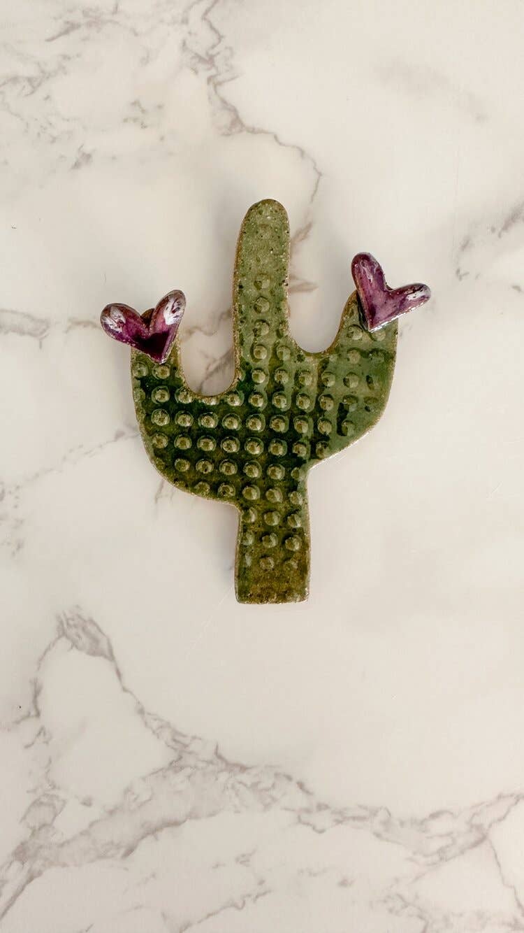 Green Saguaro Cactus Magnet - vibeboxshop