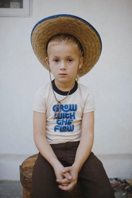Grow with the Flow Kids Ringer Tee - vibeboxshop