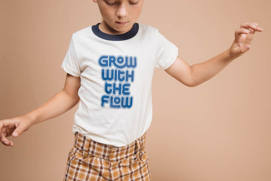 Grow with the Flow Kids Ringer Tee - vibeboxshop