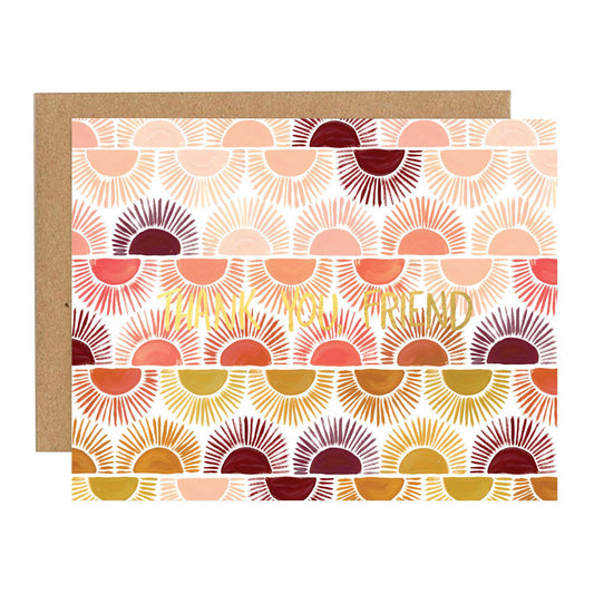 Half Moon Thank You Card - vibeboxshop