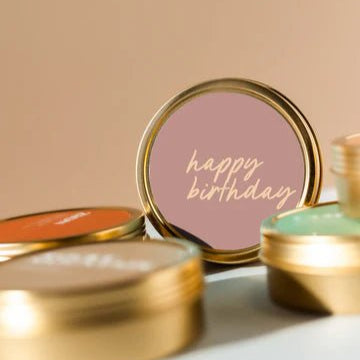 Happy Birthday Tin Candle - vibeboxshop