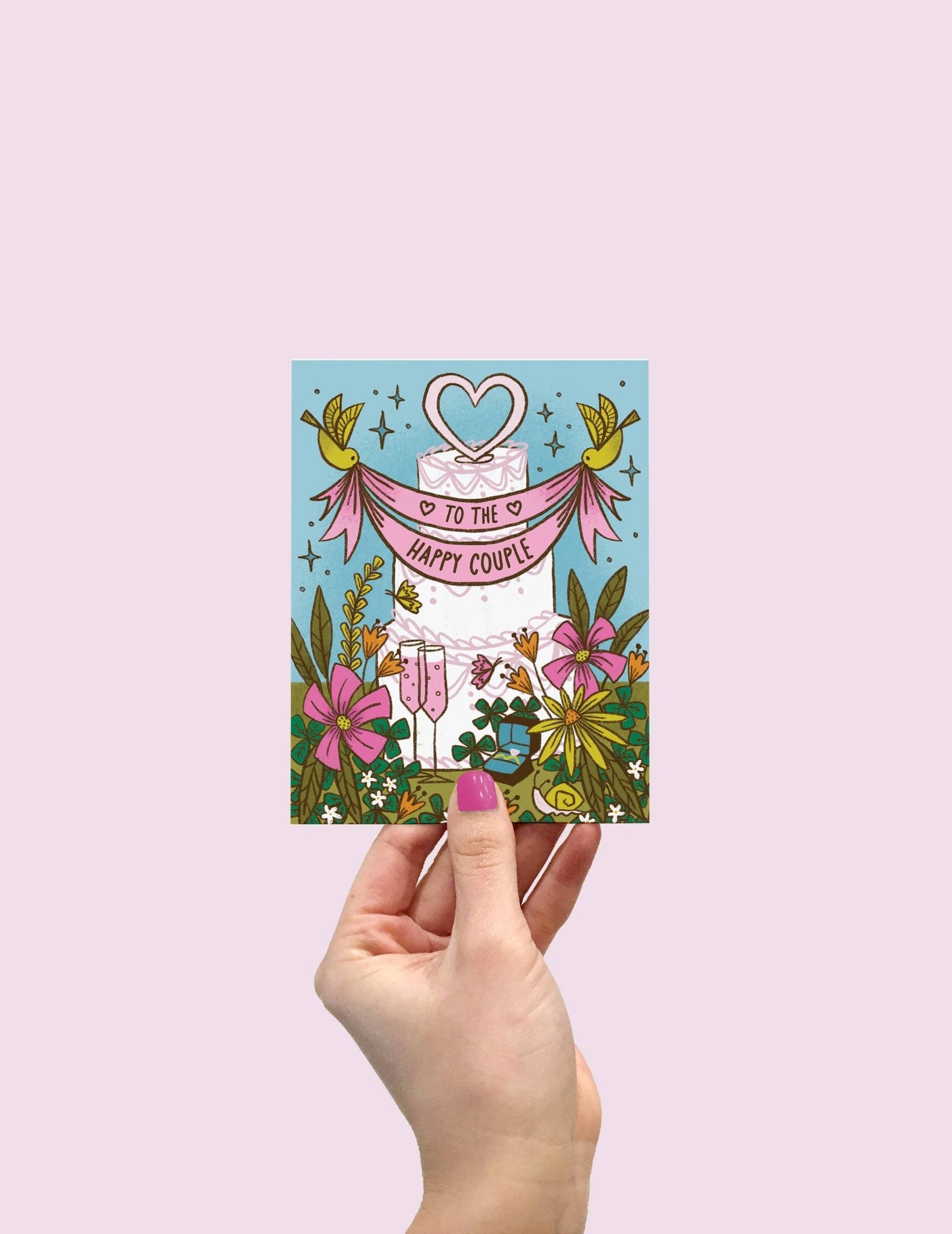 Happy Couple Wedding Day Card - vibeboxshop