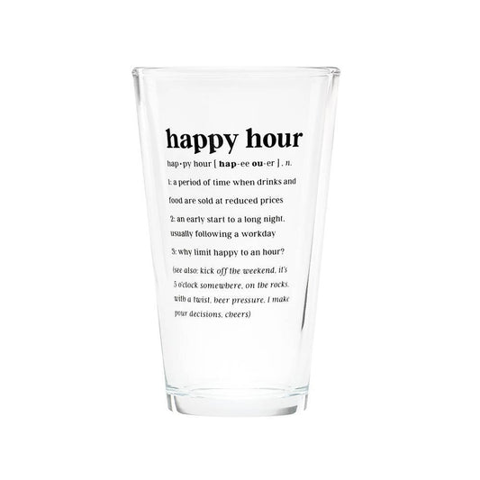 Happy Hour Pint Glass - vibeboxshop