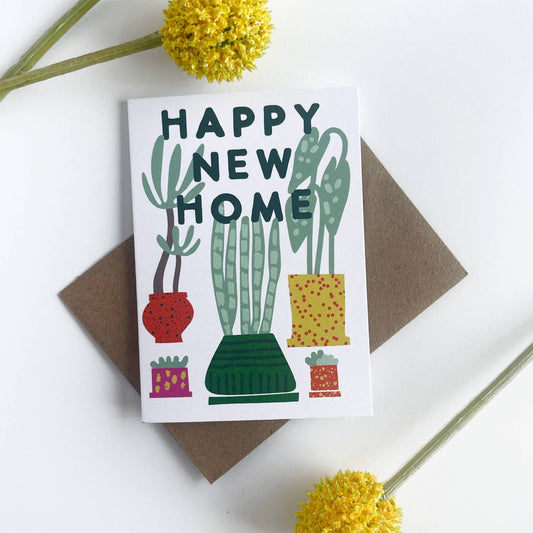 Happy New Home Plants Card - vibeboxshop