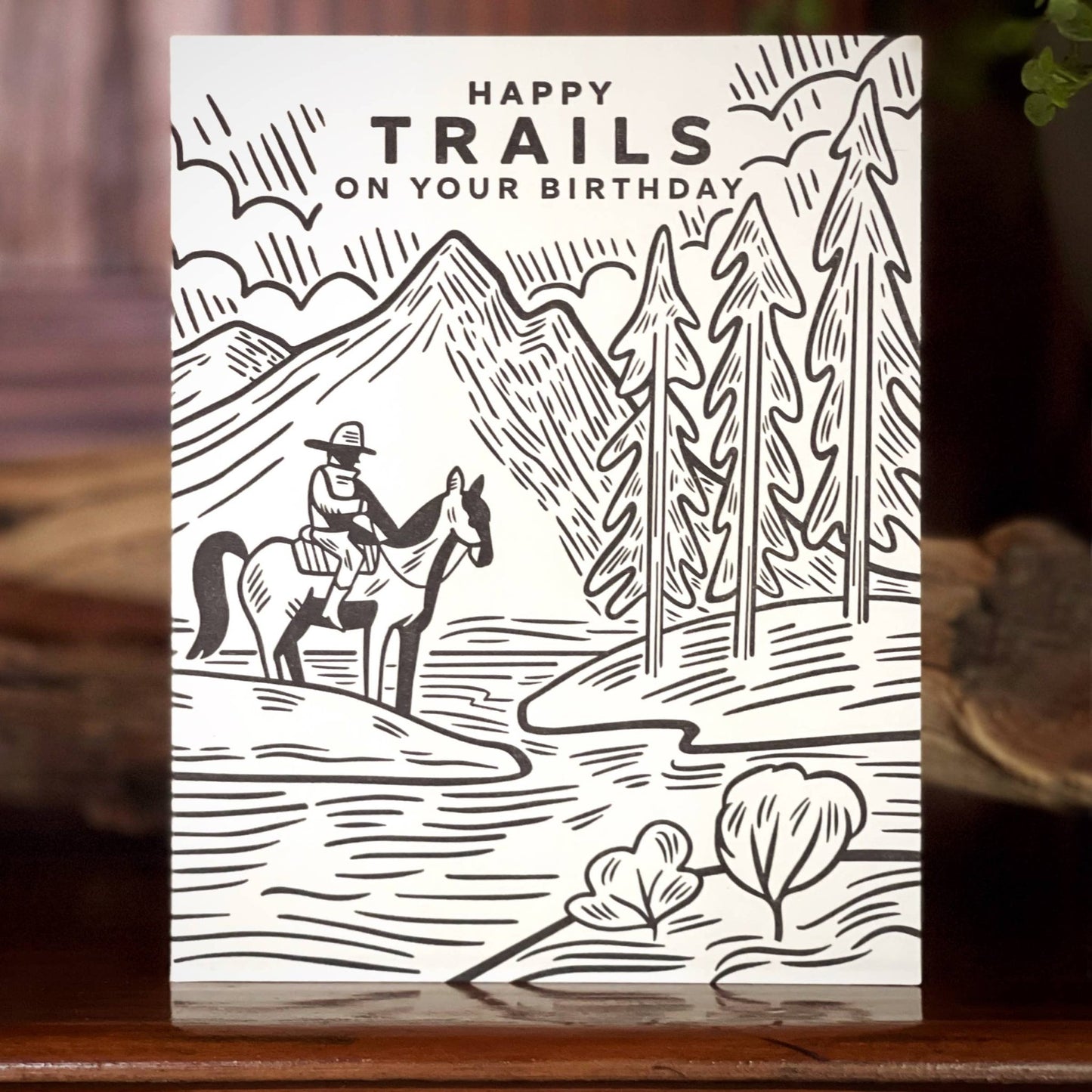 Happy Trails Birthday Card - vibeboxshop