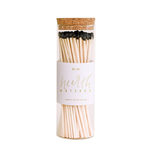 Hearth Matches, Black Tip - vibeboxshop