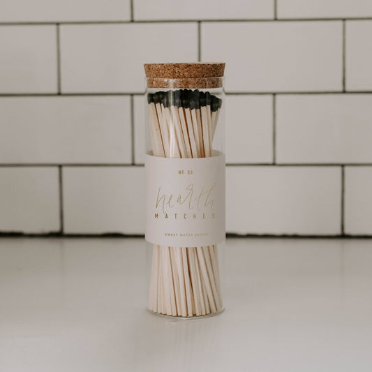Hearth Matches, Black Tip - vibeboxshop