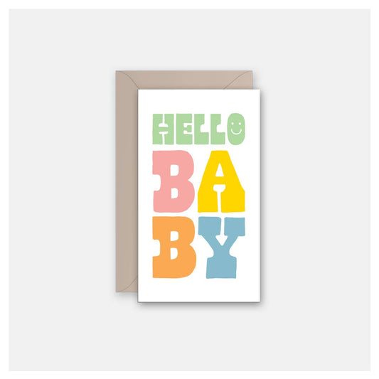 Hello Baby - Gift Card Greeting Card - vibeboxshop