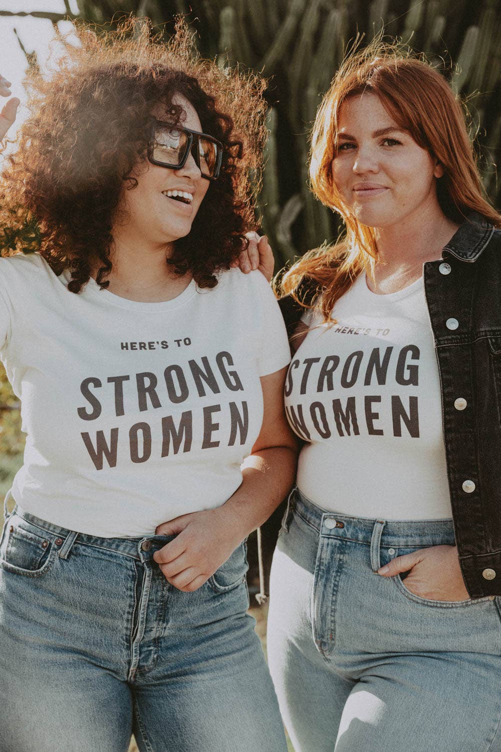 Here's to Strong Women | Graphic T-shirt - vibeboxshop