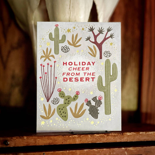 Holiday Cheer from the Desert Card (Box Set of 6) - vibeboxshop