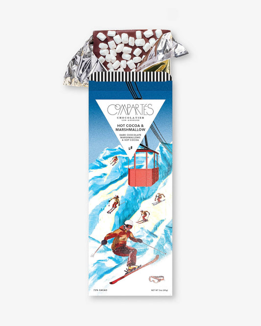 Hot Cocoa & Marshmallow Dark Chocolate Bar - vibeboxshop