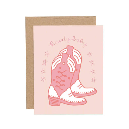 Howdy Baby Greeting Card - vibeboxshop