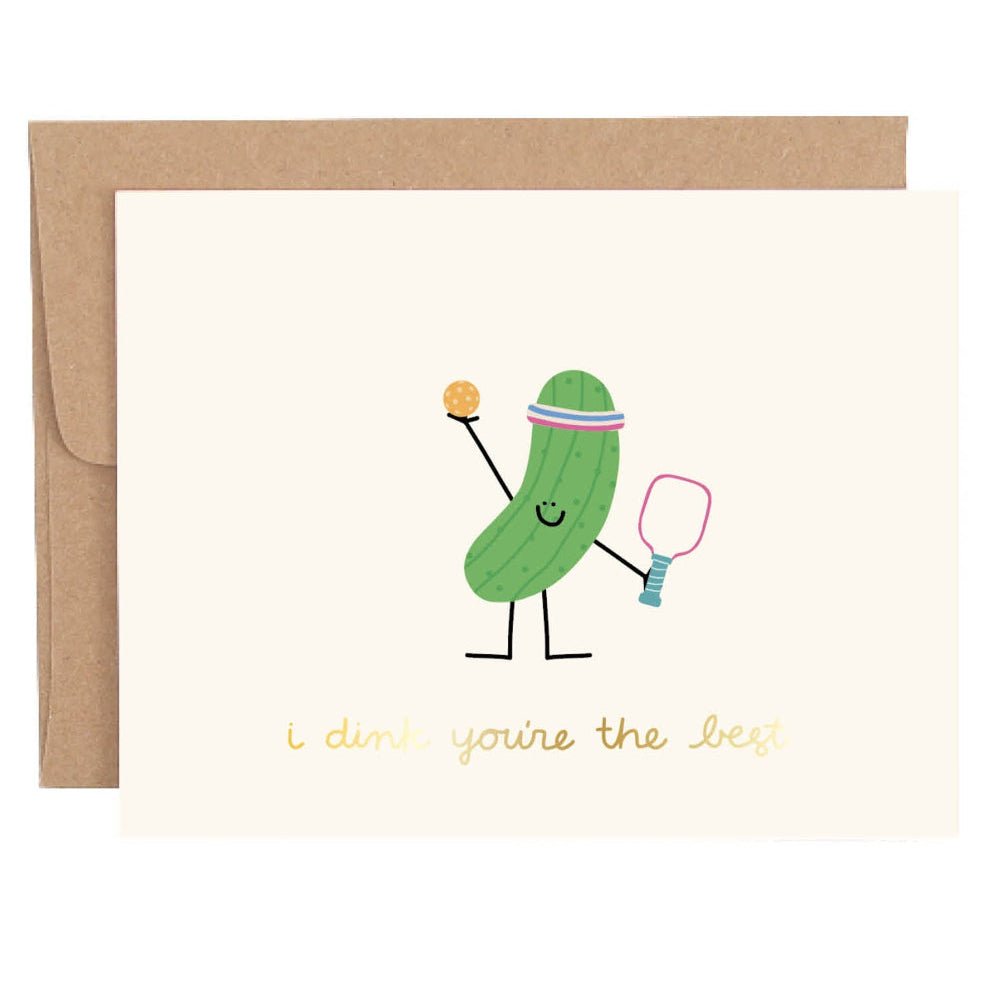 I Dink You're the Best Pickleball Card - vibeboxshop
