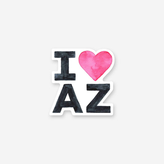 I Love AZ Vinyl Sticker - vibeboxshop