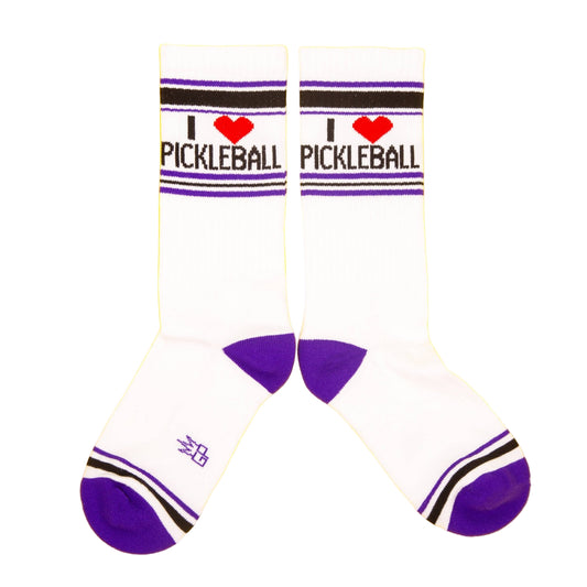 I ❤️ Pickleball Gym Crew Socks - vibeboxshop